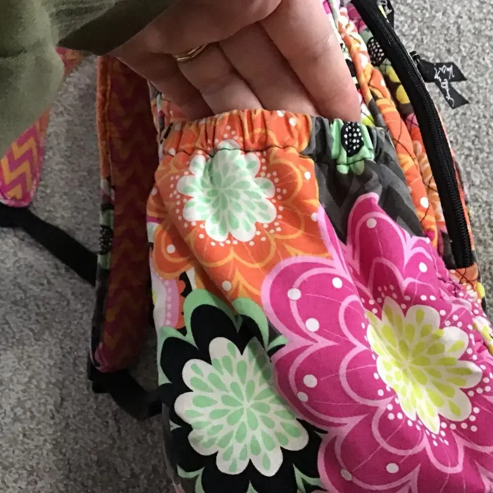 Vera Bradley Chevron Floral Paisley Print BackPack